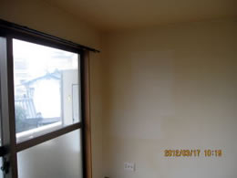 5クロス塗装実例：黄ばんだ壁紙を安価にキレイにできます