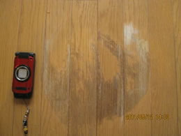 3補修工事実例：床に出来た黒ずみや変色