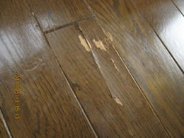 3補修工事実例：経年劣化による床のシワ、はがれ