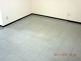 1清掃実例：事務所の床のワックス実例
